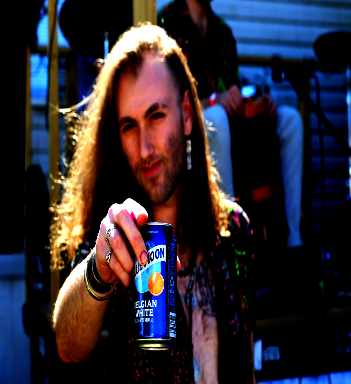 Dylan enjoying a blue moon